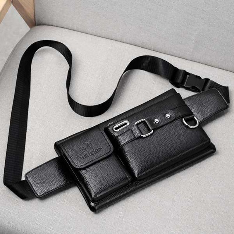 WEIXIER Marke Unisex Single-Schulter Multi-Funktion Sport Laufen Große-kapazität Taille männer Brust Tasche Casual Messenger brieftasche_voghion.com
