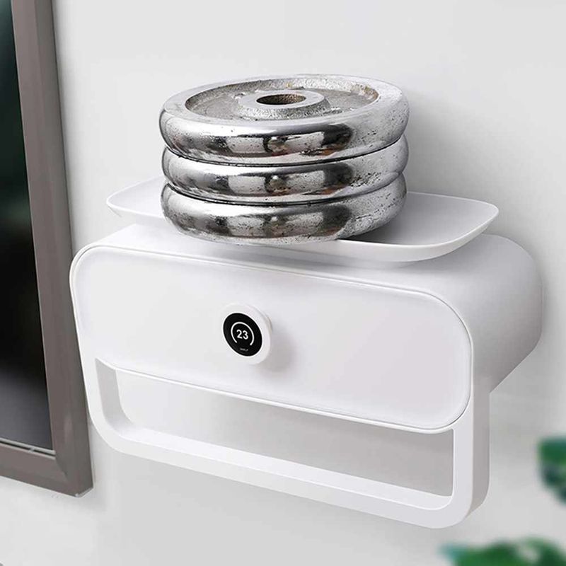 Multifunctional Shelves Towel Rack Bathroom Organizer Wall Shelf With Drawer Large Capacity Storage Bathroom Accessories_voghion.com