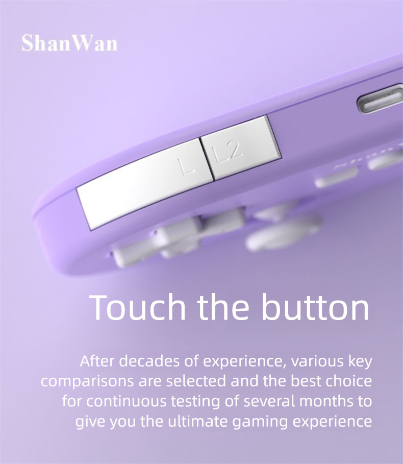 Shanwan Q37XDV Manette de jeu portable sans fil pour étudiants, divertissement, salle, trois modes, ordinateur Android_voghion.com