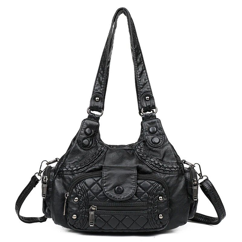 Handtaschen Hochwertiges weiches PU-Leder Designer Schultertasche Neue Mode Damen Umhängetasche_voghion.com