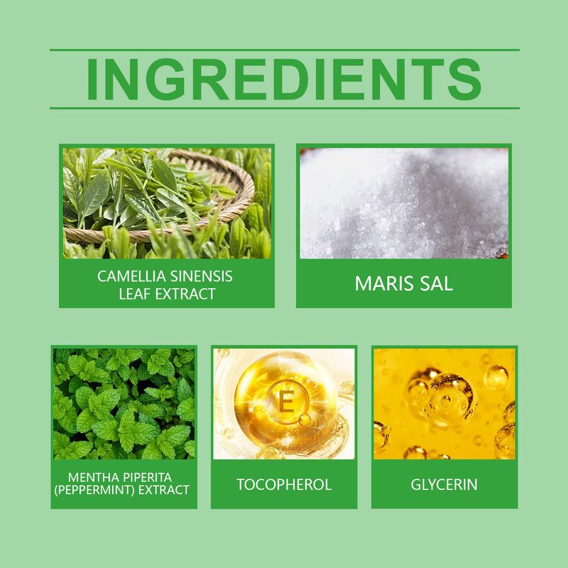 EELHOE Matcha Sea Salt Scrub For Body Cleansing, Nourishing And Moisturizing Skin Moisturizing And Hydrating Exfoliating Scrub_voghion.com