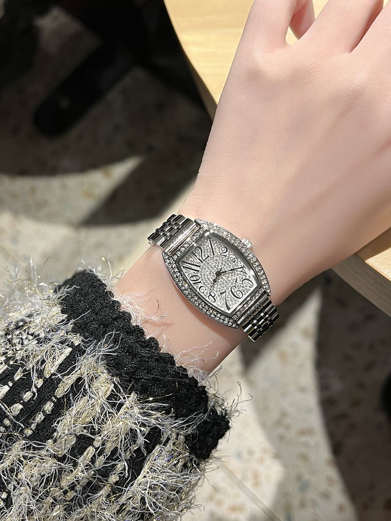 Cross-Border TK Live Hot-Selling Belt Barrel-Shaped Genuine Leather Vintage Women's Watch Fashion Waterproof_voghion.com