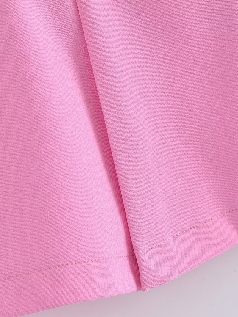 Abbigliamento da donna giacca corta con colletto + abito ampio con minigonna a pieghe_voghion.com