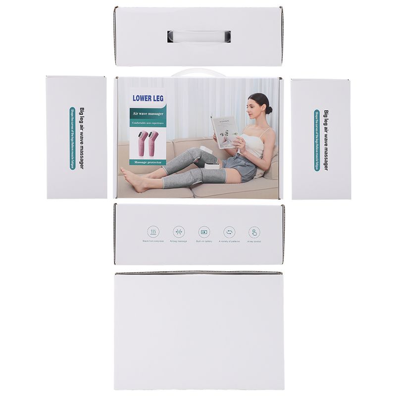 Massaggiatore elettrico portatile per la casa Attrezzatura per le gambe a 3 velocità Impacco caldo Massaggio per cosce e polpacci Rilassa i muscoli Allevia_voghion.com