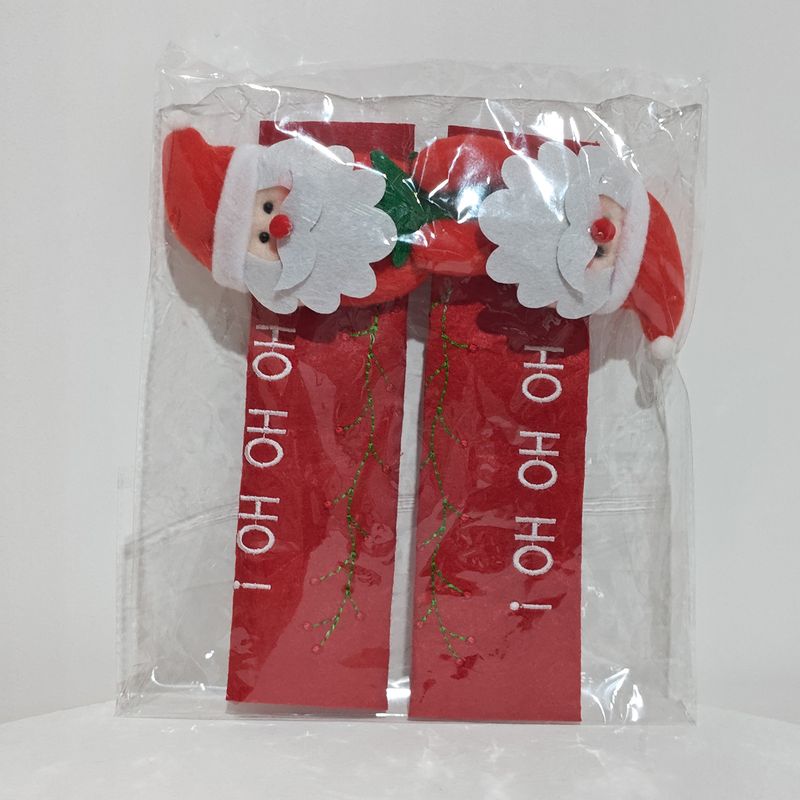 Weihnachts-Türgriffabdeckungs-Set – Weihnachtsmann, Schneemann, Rentier, Türgriffdekorationen für die Feiertagsdekoration zu Hause_voghion.com