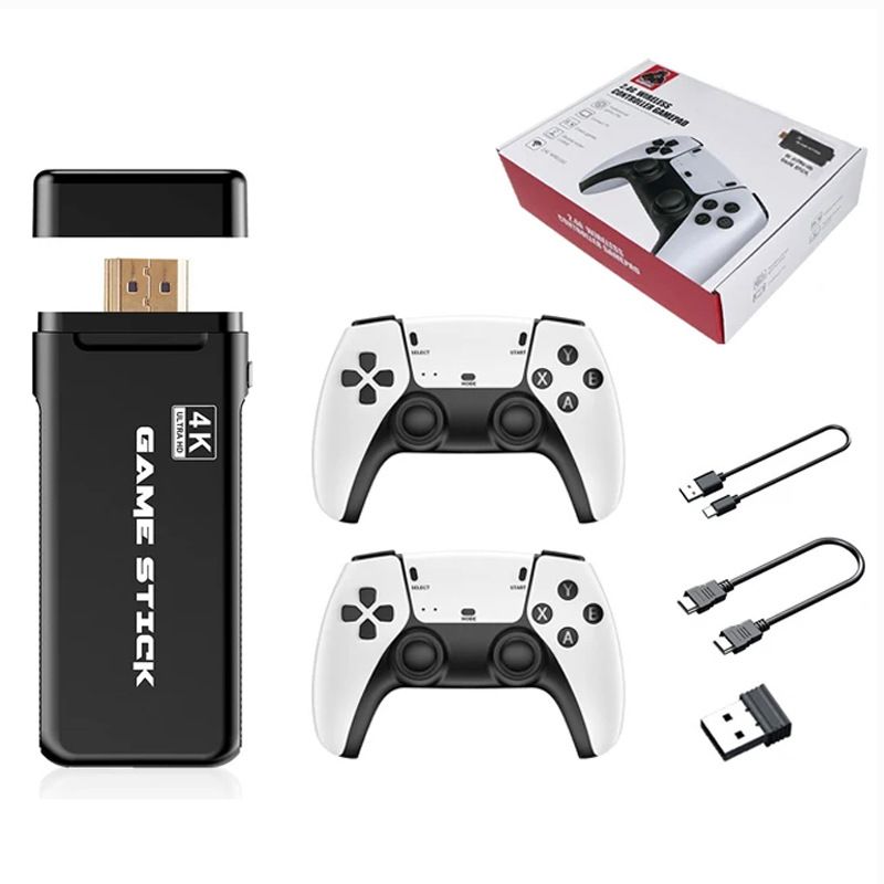 Retro Mini Arcade Game Box - 4K HD Gaming with Built-in Emulators 20,000 Games Wireless Controllers_voghion.com