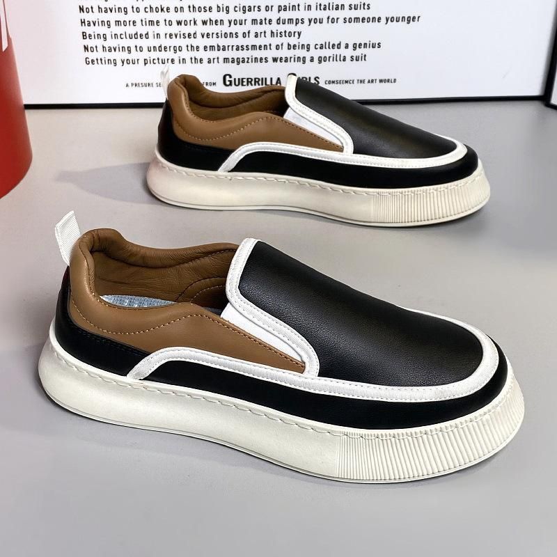 Scarpe da uomo con plateau alla moda, mocassini slip-on, comode scarpe da ginnastica da passeggio, classiche ballerine per uomo, traspiranti, robuste_voghion.com
