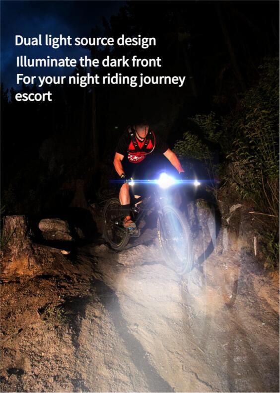 Fahrrad-Frontlicht Elektrische Hupe Ladetelefonhalter Hohe Helligkeit Taschenlampe Rennrad Mit FY-330_voghion.com