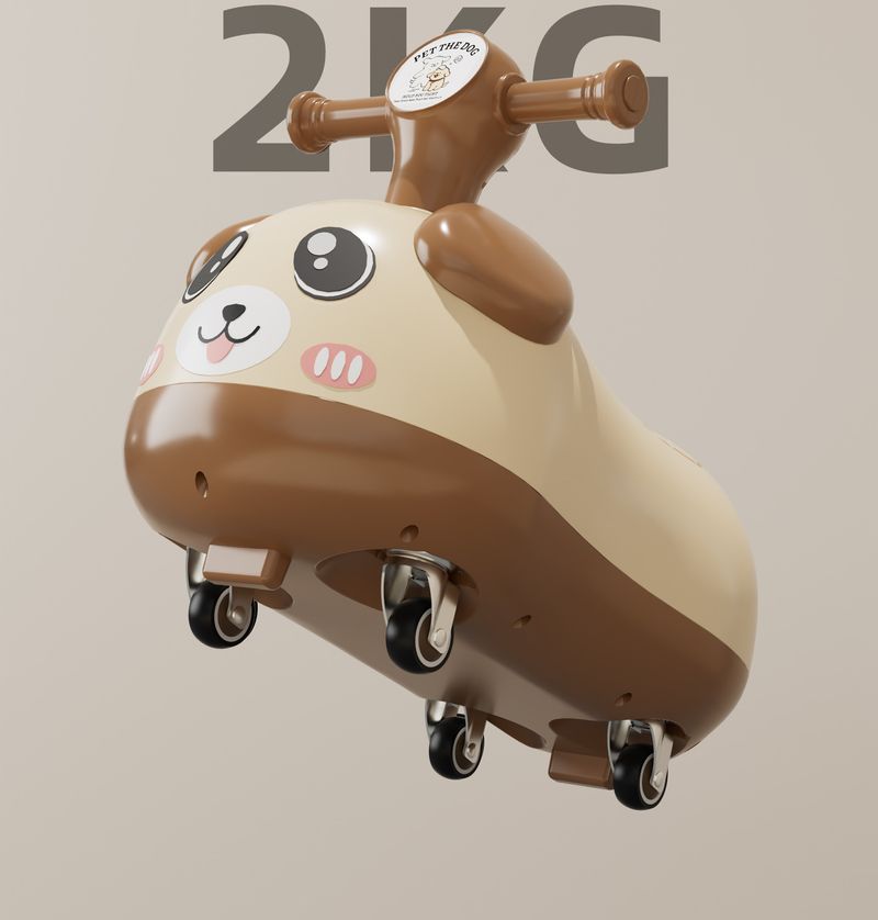 Scooter multifunzionale antiribaltamento per bambini transfrontalieri Peanut, girello Yoyo Twist Car per bambini da 1 a 3 anni_voghion.com