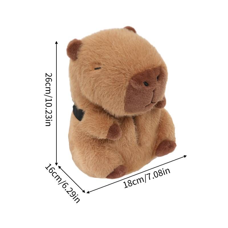 Capybara Car Cute Plush Tissue Box Holder Soft And Design Fluffy_voghion.com