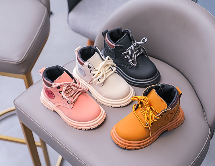 Children's Martin 2024 Autumn/Winter New Girl's Versatile Little Yellow Boots Boys British Style_voghion.com