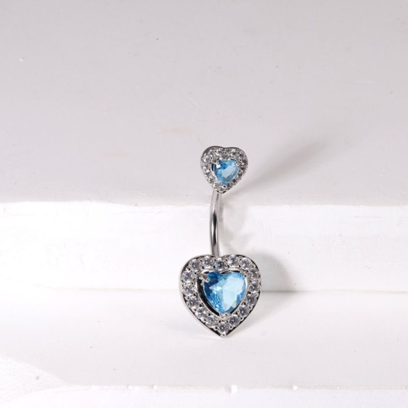 Piercing per ombelico leggero con design a forma di diavoletto e cuore a farfalla in acciaio inossidabile transfrontaliero_voghion.com