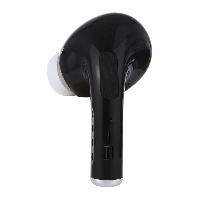 MK-201 Large Earphone Shape Bluetooth Speaker Wireless 3D Stereo Outdoor Portable Speaker, Support Hands-free Calling & FM & TF Card / USB Flash Disk / 3.5mm AUX Music Play (Black)_voghion.com