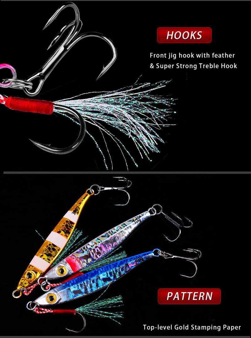 Esca a lancio lungo per la pesca in mare in acqua dolce con piastra di ferro da 7 g, 10 g, 15 g, 20 g e 30 g, esca rotante per la pesca al pesce mandarino_voghion.com