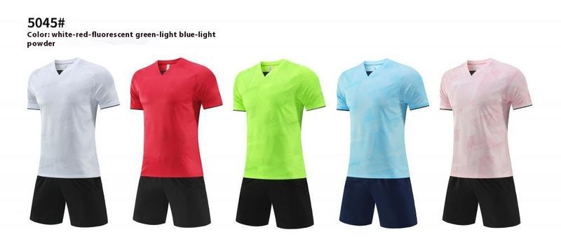 Speed Student bedrukt kinderteamuniform, snel drogend shirt, nieuwe voetbalset, jeugdtraining heren_voghion.com