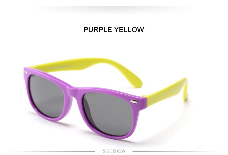 Neuheiten Fashoin Kinder Polarisierte Sonnenbrille Jungen Mädchen Vintage Silikon Kinder Sonnenbrille Stilvolle Safty TR90 Brillen Baby_voghion.com