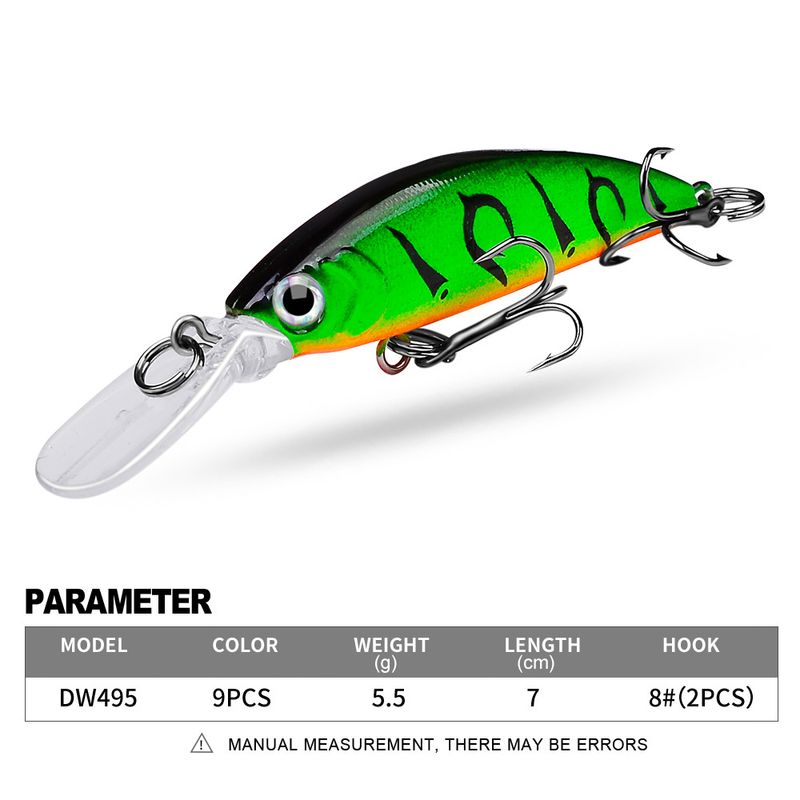 Long Casting Lure Hard Freshwater Bait Sinking Minnow 5.5g/7cm For Sunfish And Bass_voghion.com