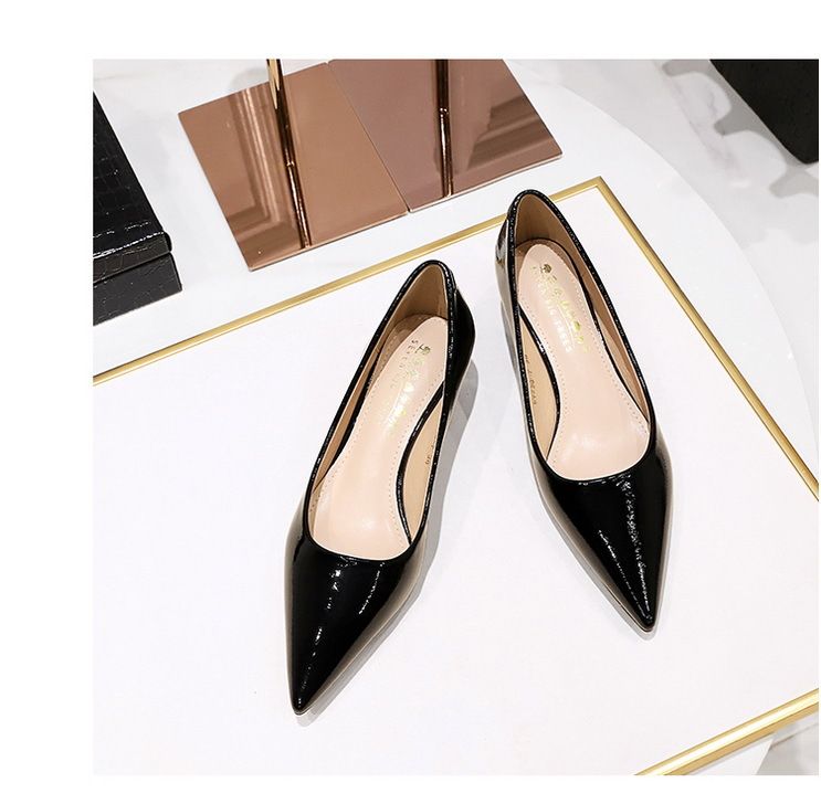 230-7 Style Fashionable, Simple Comfortable Low Cat Heel Shallow Mouth Pointed Banquet Women's Shoes, Spring And Autumn_voghion.com