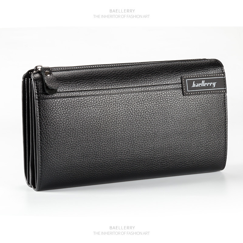 BAELLERRY New Men's Clutch Bag. Business Casual Large-capacity Pebbled Zipper Clutch. Wallet. High-end Men's Bag._voghion.com