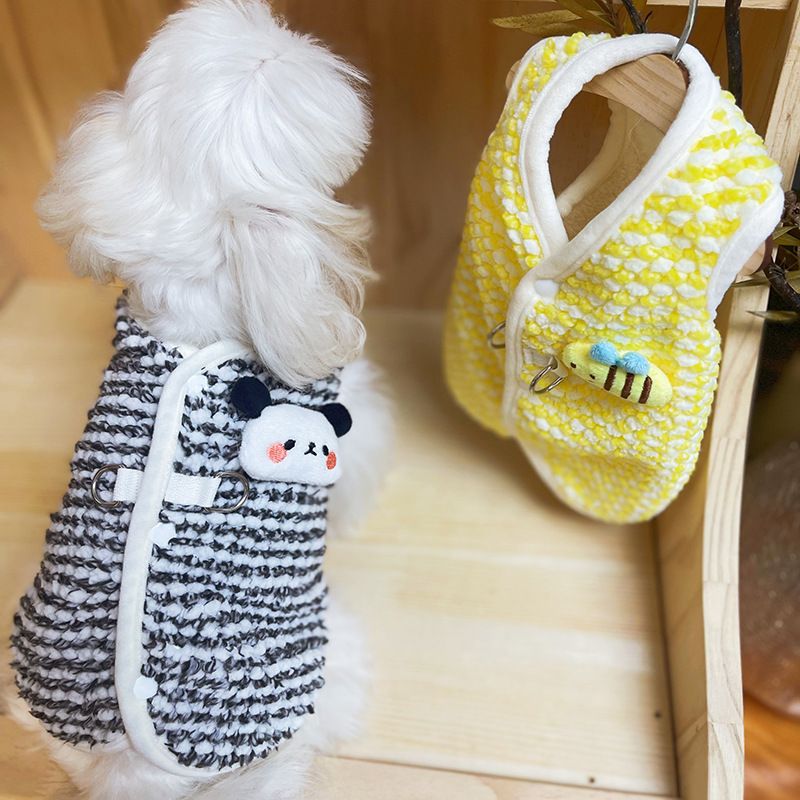 Vestiti per cani e gatti, autunno e inverno, caldi, in cotone e velluto, adatti per il traino._voghion.com