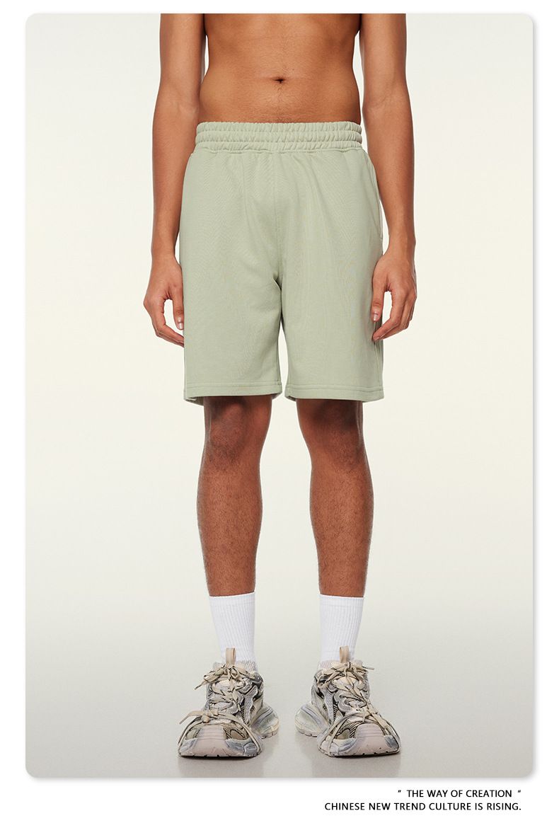 Herren 2024 Frühjahr und Sommer 280G Basic-Shorts, lockere Fünf-Punkt-Hosen der Jugendtrendmarke, Sommer-Herren-Shorts_voghion.com