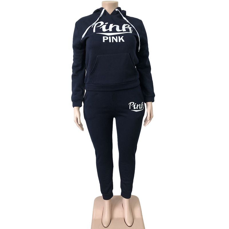 Damenbekleidung Independent Site Plus Size Damenmode Casual Sportanzug Zweiteiliges Set_voghion.com