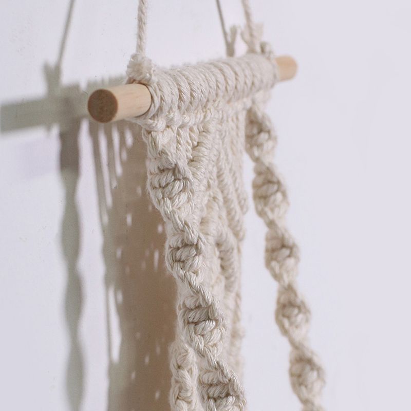 Bohemian hand-woven net flower pot plant hanging basket tapestry simple home B&B balcony decoration wholesale_voghion.com