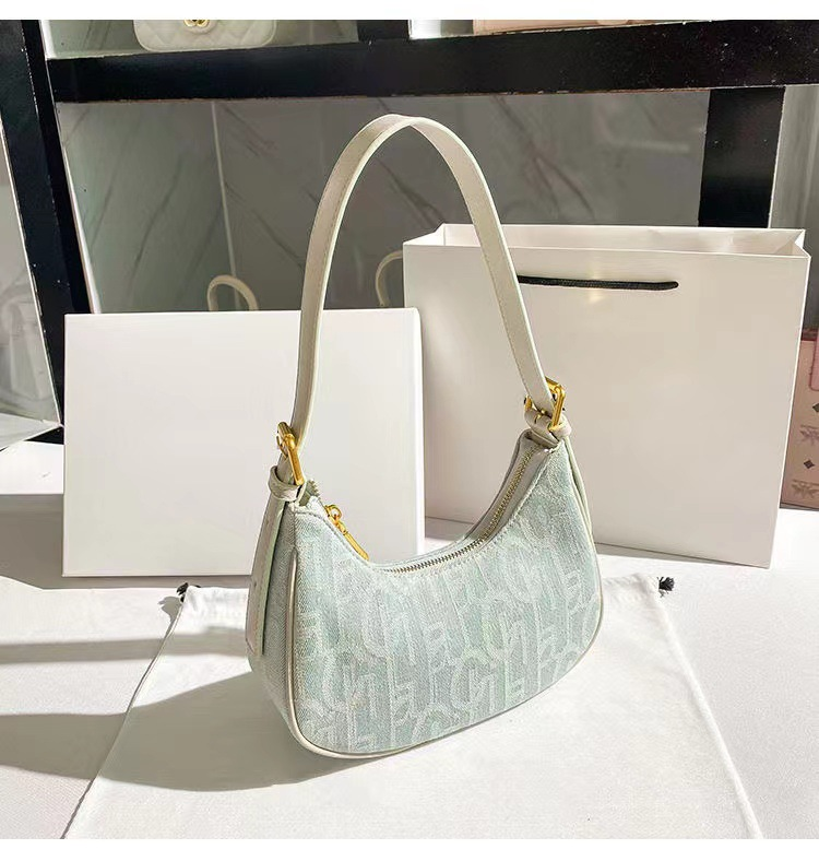 Hong Kong MackJhosel PU Nicchia Borsa da ascella Baguette in tela retrò per donna Nuova borsa a tracolla autunno ed estate_voghion.com