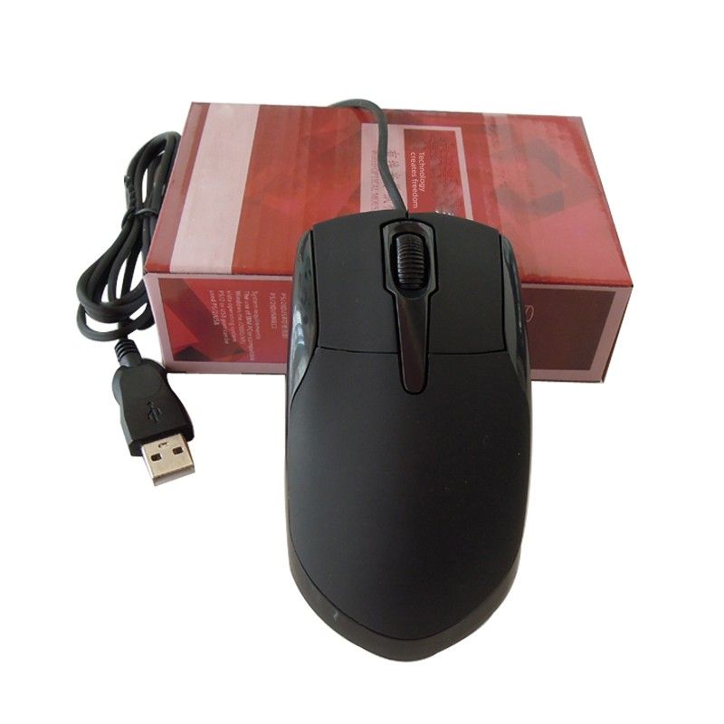 Kabelgebundene Maus M120 Desktop-Computer Stumm Laptop Für Home M20 Photoelektrisches Spiel Büro USB Big Red Dot_voghion.com