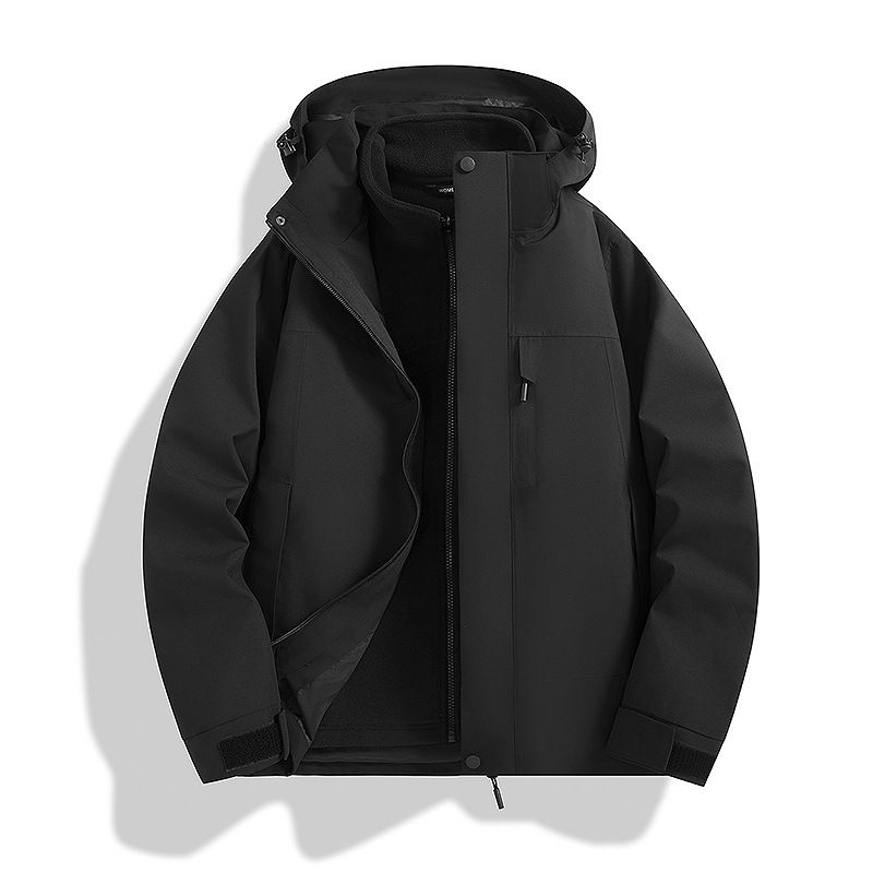 Outdoor God Men 3-in-1 Abnehmbare Starkregen Wasserdichte Wanderjacke Klettern Reisen Tibet Coat Damen_voghion.com