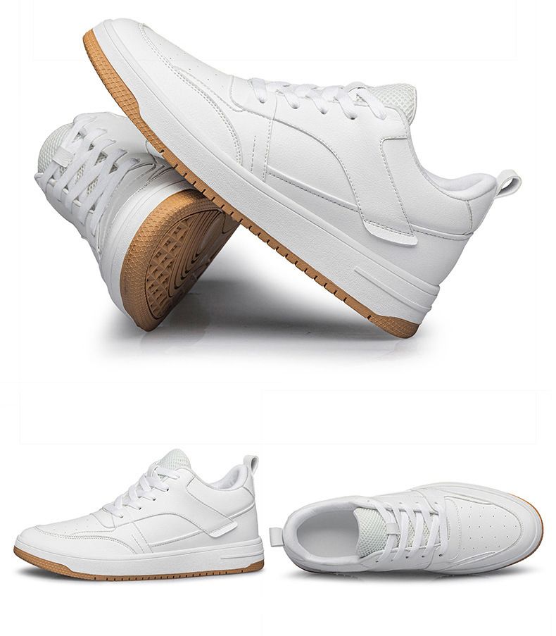 Zapatos de piel para hombre con alza, zapatos deportivos transpirables, zapatos blancos para niño, ropa deportiva y de ocio para estudiantes_voghion.com
