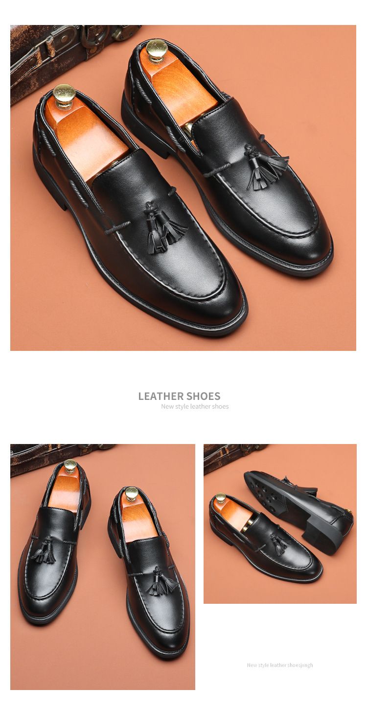 Herrenmode Quaste Weiche Mokassins Herren Echtleder Casual Loafers Outdoor Driving Flats Schuhe_voghion.com