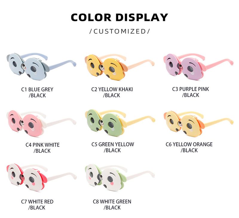 Hochklappbare Kindersonnenbrille – süßes Hundedesign mit polarisiertem UV-Schutz (weicher TPEE-Rahmen, modisch und hochwertig)_voghion.com