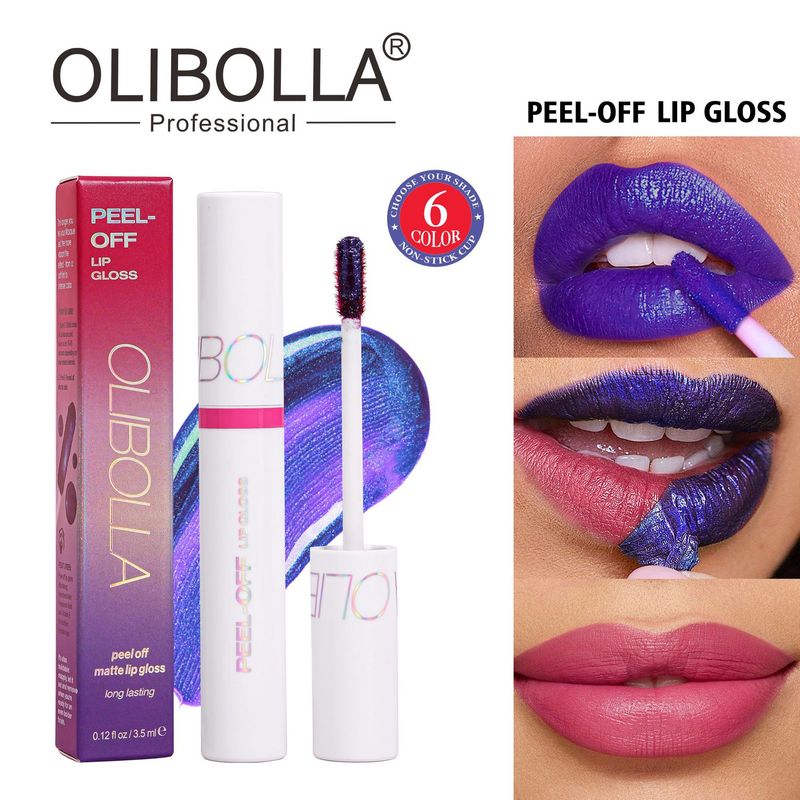 Tear-off Matte Finish Long-lasting Moisturizing Lip Gloss Non-transfer_voghion.com