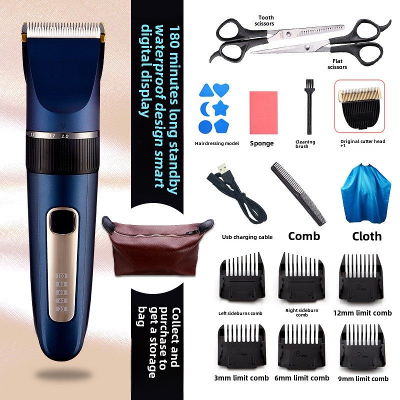 Hoerklipper, Fader, elektresche Push fir Hoer ze schneiden, Hoerraséieren, elektresche Push-Kapp, Raséierapparat, Haushaltsgeschir, Är eege Hoer schneiden, Hoerklipper._voghion.com