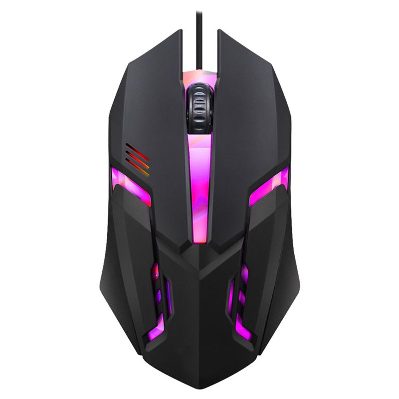 E-Sport USB-Maus Mit Kabel, Bunte LED-Gaming-Maus, 5000 DPI, Kabelgebundene Mäuse, Optische Kabelgebundene Gamer-Maus Für Desktop-Laptop-PC-Computer_voghion.com
