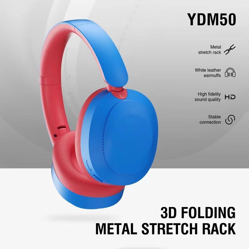 Nuove cuffie da gioco sportive di alta qualità con bassi potenti e Bluetooth wireless da indossare sulla testa YDM50_voghion.com