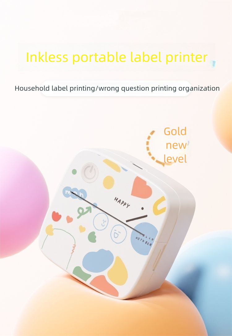 Tuya Nieuwe Mini Labelprinter Fotoafdruk Foutcorrectie Klein Huishoudelijk Draagbaar Draadloos Bluetooth_voghion.com