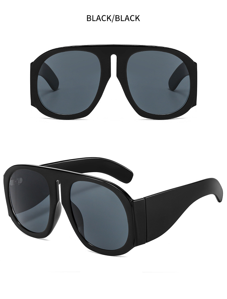 Suured Päikeseprillid Naiste Vintage Brändi Disainer Suure raamiga Naiste päikeseprillid Gradientprillid Mustad Oculos Gafas_voghion.com