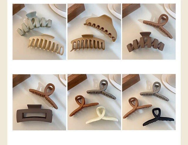 Set di copricapi nuove donne moda artiglio clip caffè nero acrilico grande artiglio per capelli coreano per ragazza clip barrette accessori per capelli_voghion.com