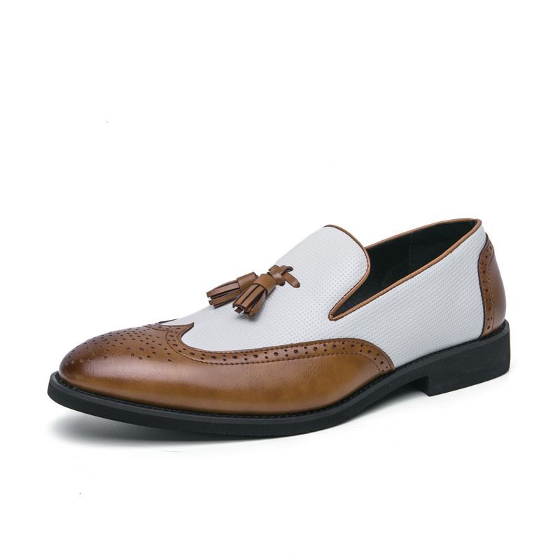 2025 Herbst Neue Britische Casual Herrenmode Einzelnen Business Block Geschnitzte Quaste Kleine Lederschuhe_voghion.com