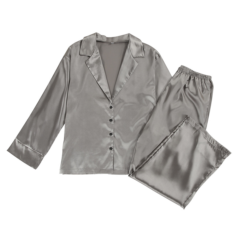 Women's solid color coat pantsuit_voghion.com