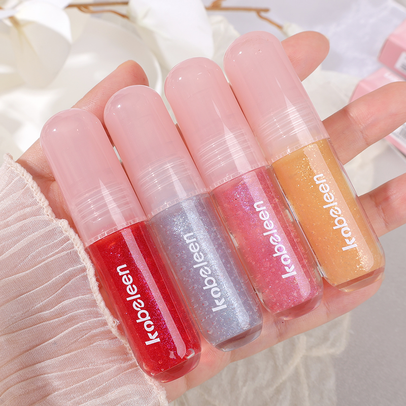 Waterproof mirror diamond lip gloss, long-lasting moisturizing, pearl lipstick, glittering, jelly lip gloss, f_voghion.com