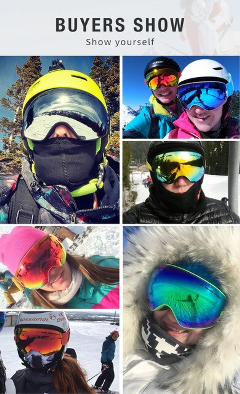 COPOZZ Brand Professional Dublu Strat Lentilă Anti-ceață UV400 Ochelari de schi Big Ski Snowboard Bărbați Femei Ochelari de zăpadă_voghion.com