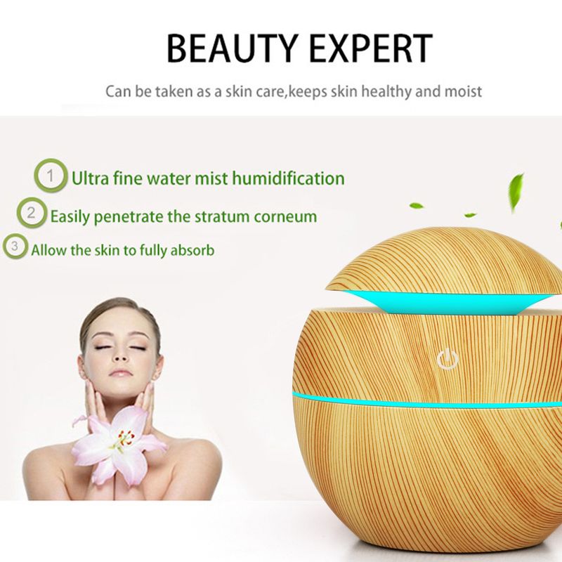 Mini-USB-Luftbefeuchter – Ultraschall-Aroma-Diffusor mit Holzmaserung für kleine Räume, leise und tragbar mit automatischer Abschaltung_voghion.com
