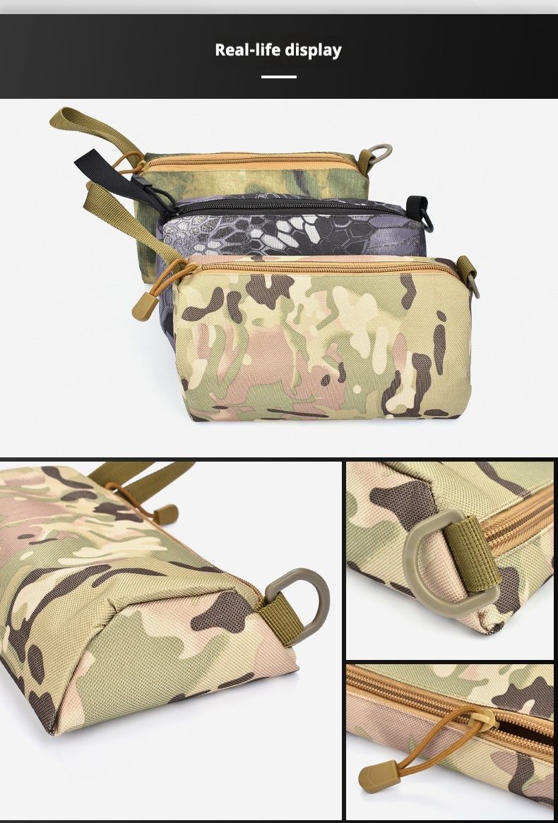 Outdoor Travel Fiess Storage Pouch - N4 Small Camouflage Handbag for EDC and Loose Change_voghion.com