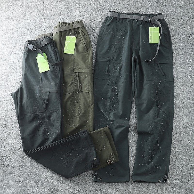 Herren Arbeitshose mit Fleece, wasser- und winddichte Softshell-Hosen für den Außenbereich, warme Arbeitshose mit geradem Bein_voghion.com