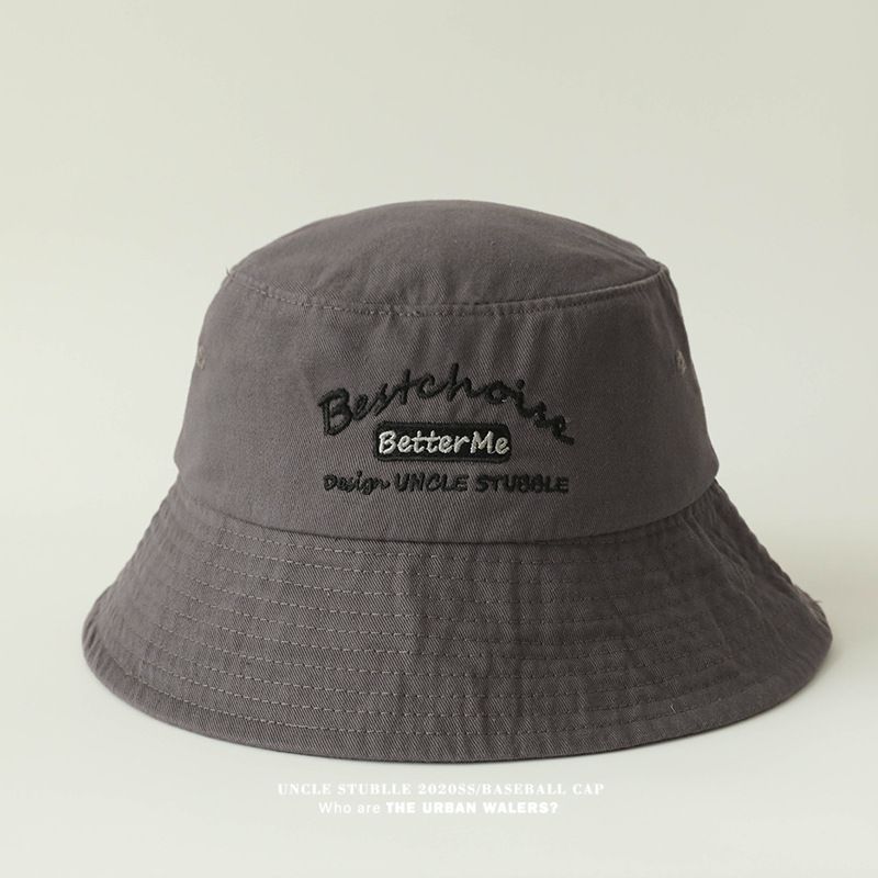 Summer Neie Stil Fëscherhutt fir Männer a Fraen mat breede Rand, klenge Sonneschutzhutt, pure Kotteng Basin Hutt Trendy_voghion.com