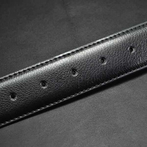 HOT Men's 100% Pure Cowhide Belts No Buckle Men Male Genuine Leather Belt with Holes High Quality 3.5cm_voghion.com