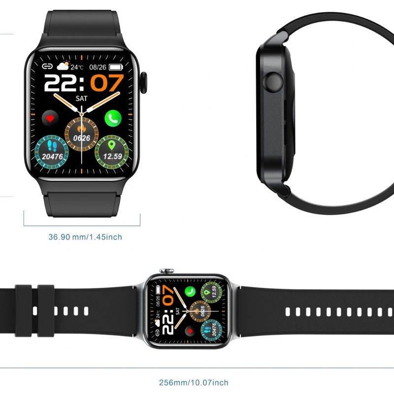 Smartwatch T50, ponad 100 trybów ćwiczeń, monitor snu, wersja sportowa smartwatcha na systemy iOS i Android._voghion.com